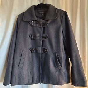 Gray pea coat
